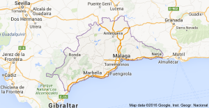 mapa provincia de malaga