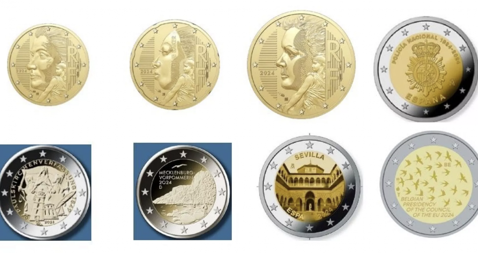 Nuevas monedas de euro