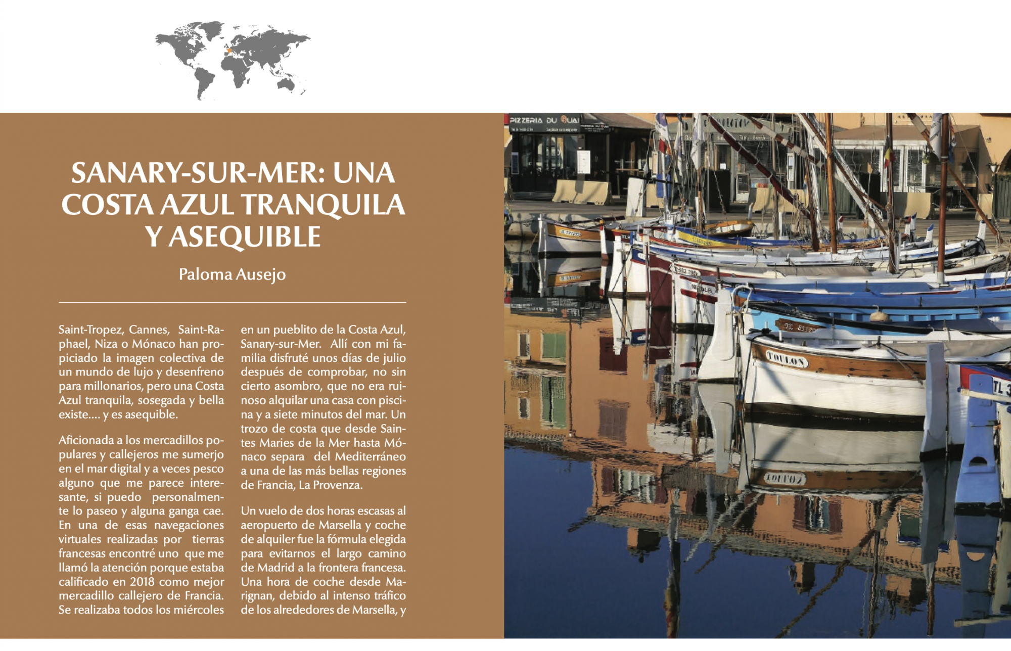 SANARY-SUR-MER: UNA COSTA AZUL TRANQUILA Y ASEQUIBLE