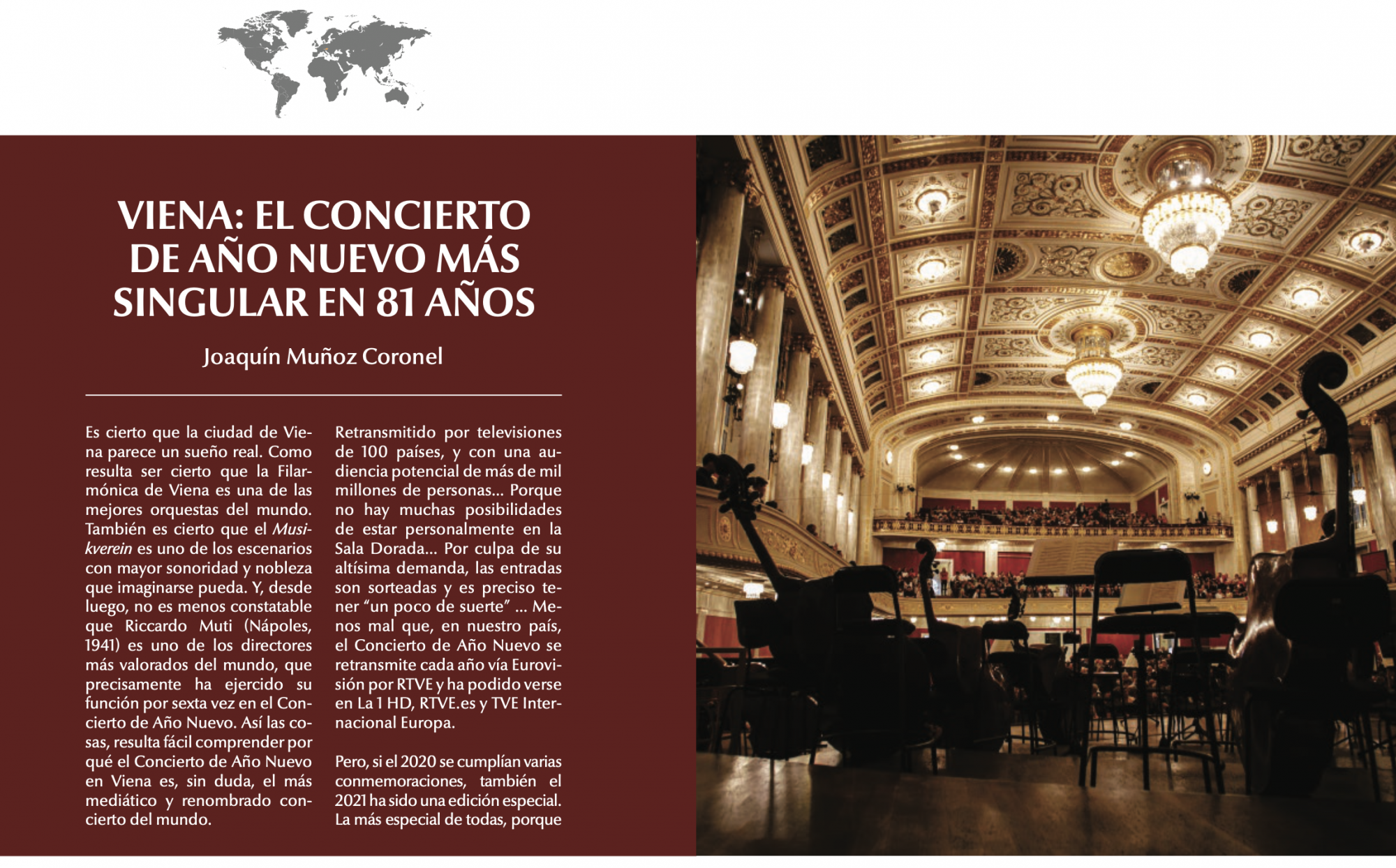 VIENA: EL CONCIERTO DE AÑO NUEVO MÁS SINGULAR EN 81 AÑOS